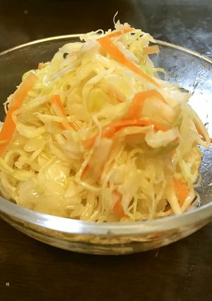 簡単！さっぱりコールスロー風☆マヨなし-レシピのメイン写真