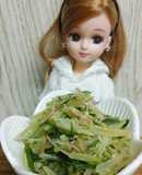 リカちゃん♡水菜とスルメの辛子醤油和えꕤ