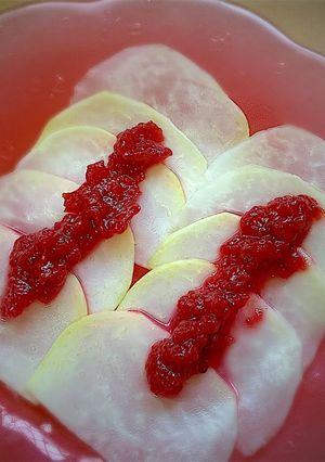コールラビの梅醤のせ-レシピのメイン写真