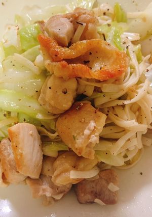 糖質ゼロ麺◎塩チキンキャベツ-レシピのメイン写真