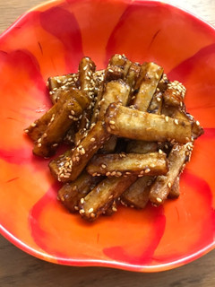ごぼうの甘酢揚げ♪-レシピのメイン写真