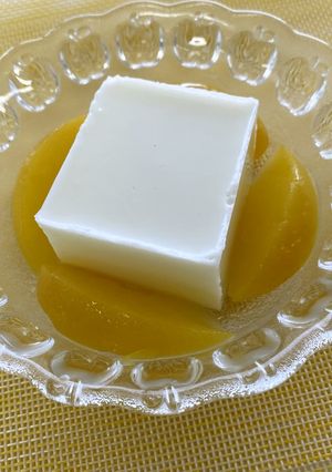 産後★ミルクかん 季節のフルーツ添え-レシピのメイン写真