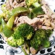 簡単♪豚コマ肉のブロッコリーマヨ炒め