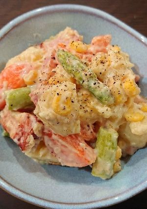 アスパラのポテトサラダ-レシピのメイン写真