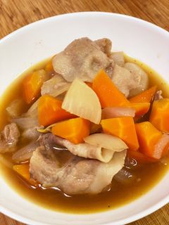 焼肉のタレで☆カブと豚肉のゴロゴロ煮-レシピのメイン写真