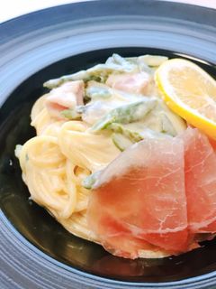 ワンポット 生ハムのクリームパスタ-レシピのメイン写真