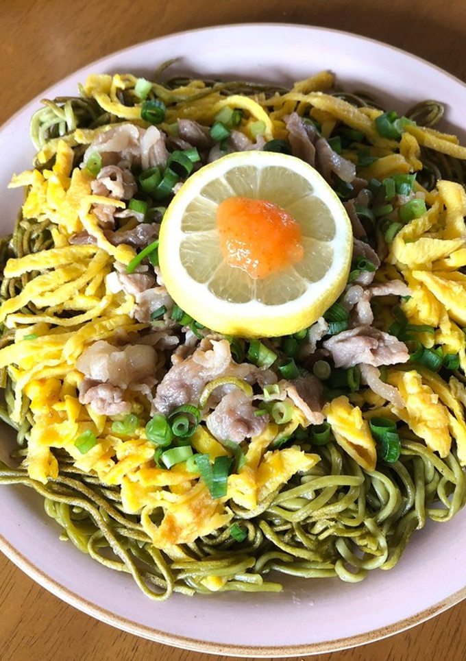 瓦そば風志布志の夏茶そば-レシピのメイン写真