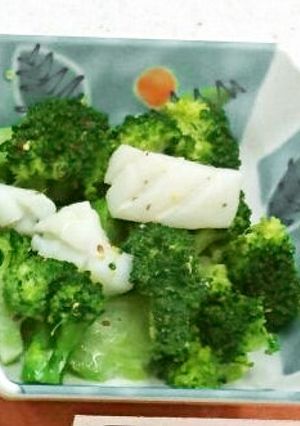 野菜たっぷり　ブロッコリーといかの和え物-レシピのメイン写真