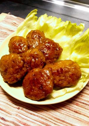 照り焼き・鶏つくねハンバーグ-レシピのメイン写真