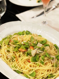 簡単♡帆立とサーモン空豆のパスタ-レシピのメイン写真