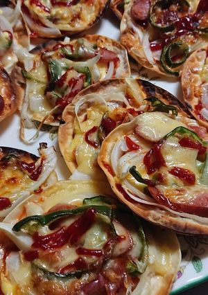 餃子の皮でピザ-レシピのメイン写真