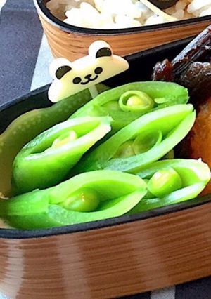 スナップえんどうクリチ お弁当に-レシピのメイン写真