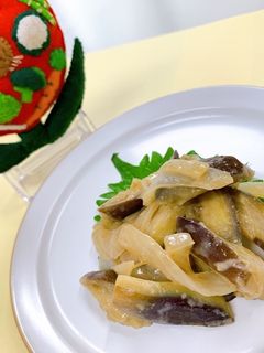 なすとたまねぎの味噌マヨ炒め-レシピのメイン写真