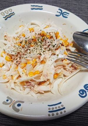 時短簡単！ツナマヨコーン玉ねぎサラダ-レシピのメイン写真