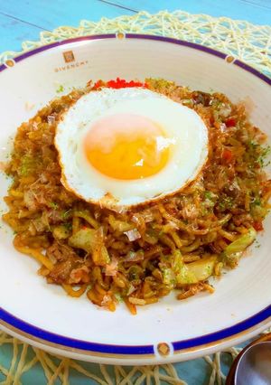 糖質吸収抑えた野菜たっぷり持ち麦そばめし-レシピのメイン写真