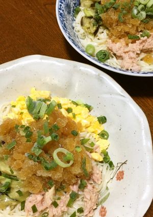 具材はレンチンで、ぶっかけ冷やしうどん-レシピのメイン写真