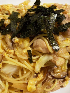 親子丼風パスタ-レシピのメイン写真
