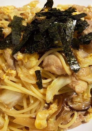 親子丼風パスタ-レシピのメイン写真