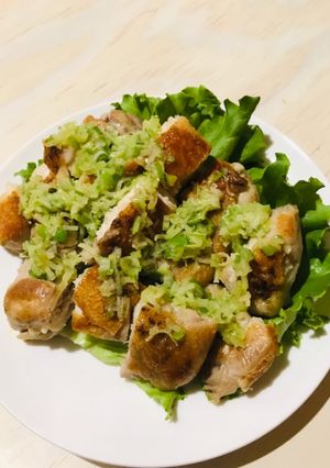 鶏モモ肉で簡単☆ネギ塩ダレチキン-レシピのメイン写真