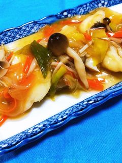冷蔵庫の残り野菜で、野菜あんかけ-レシピのメイン写真