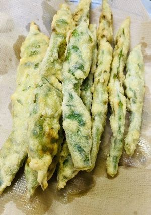 今が旬♡モロッコ豆の天ぷら(^^)-レシピのメイン写真
