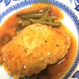 鶏むね肉と海老のすり身ハンバーグ