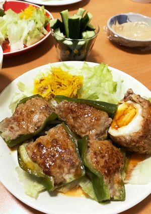 フライパンでソースまで！ピーマンの肉詰め-レシピのメイン写真