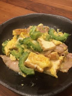 超簡単!ゴーヤと豚バラのとろ〜り卵炒め-レシピのメイン写真