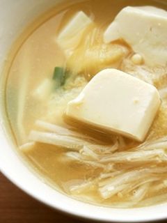 豆腐・えのきの味噌汁♪-レシピのメイン写真
