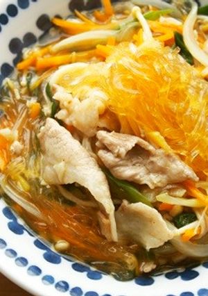 麻婆春雨♪豚こまとエノキを加えて♪-レシピのメイン写真