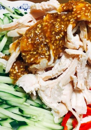 腸内環境向上!鶏胸肉で作る塩麹の棒棒鶏!-レシピのメイン写真