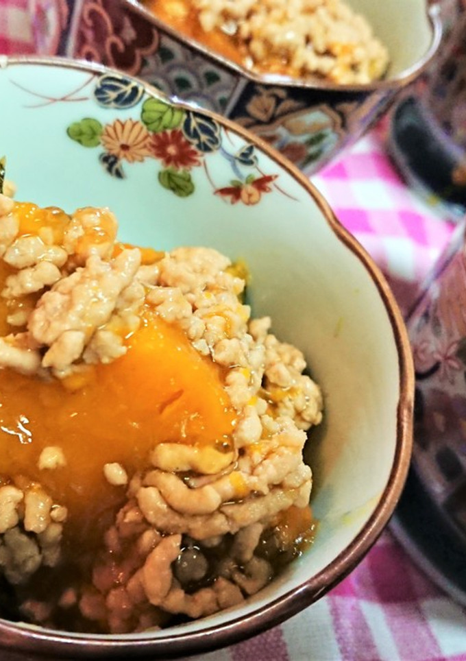 生姜がポイント！旨っ！【南瓜のそぼろ煮】-レシピのメイン写真