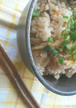 *豚肉とザーサイの土鍋ごはん*-レシピのメイン写真