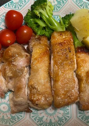 パリッと柔らか!鶏もも肉のステーキ-レシピのメイン写真