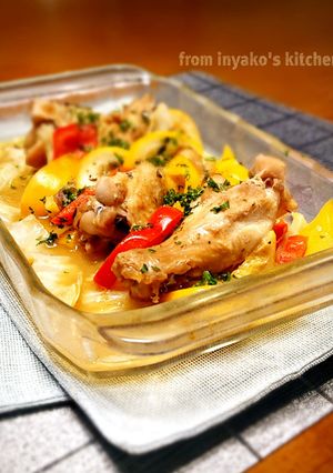 レンジで簡単鶏手羽元のハニー♡レモン蒸し-レシピのメイン写真