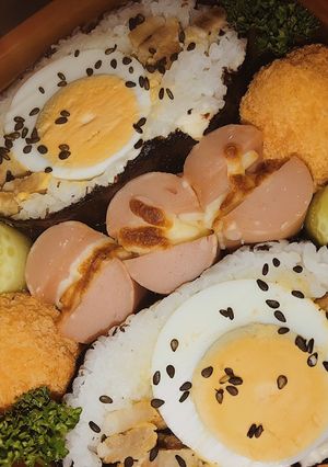 おにぎらずとチーズメインのおかず達-レシピのメイン写真