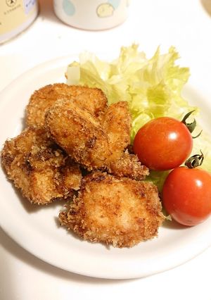 鶏ムネ肉でやわらかひとくちカツ♪-レシピのメイン写真