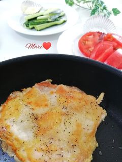 皮パリ♪鶏もも肉ステーキ-レシピのメイン写真