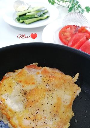皮パリ♪鶏もも肉ステーキ-レシピのメイン写真