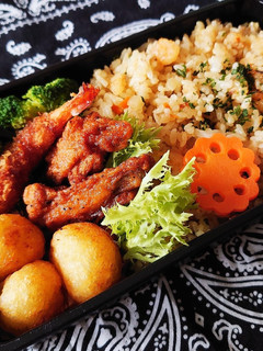 2020/7/2 エビピラフ弁当-レシピのメイン写真