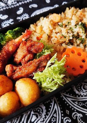 2020/7/2 エビピラフ弁当-レシピのメイン写真