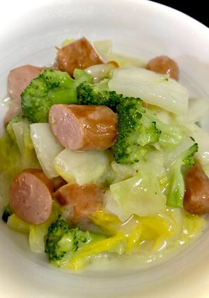白菜とブロッコリーの豆乳クリーム煮-レシピのメイン写真