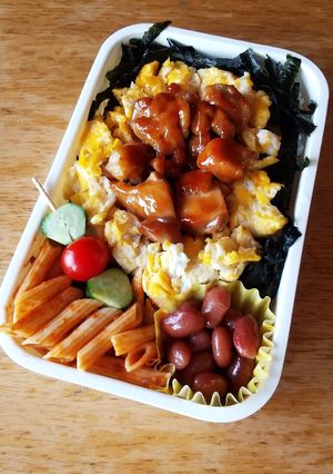 お弁当(7/2)焼き鳥弁当-レシピのメイン写真