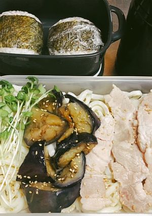 お弁当★ざる冷しゃぶうどん/記録用★-レシピのメイン写真