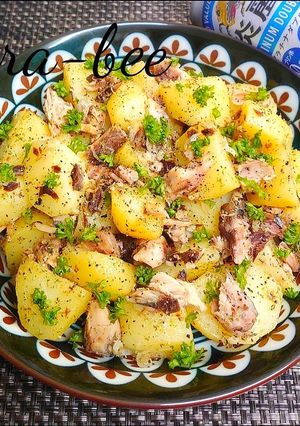 レンジで時短♪ガーリック鯖じゃが-レシピのメイン写真