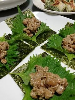 ごま納豆のしそ海苔巻き-レシピのメイン写真