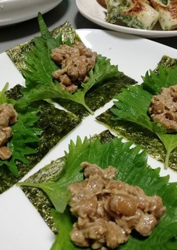 ごま納豆のしそ海苔巻き-レシピのメイン写真