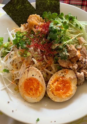汁無し油そば　夏ランチにあぶら麺-レシピのメイン写真