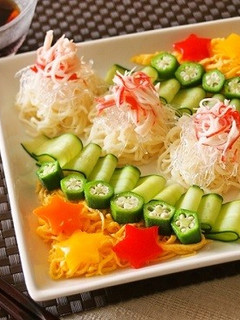 キラ☆キラ☆プチプチ素麺-レシピのメイン写真