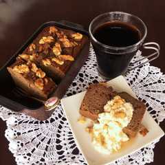 รูปของ ☘低糖質！胡桃&コーヒーパウンドケーキ☘